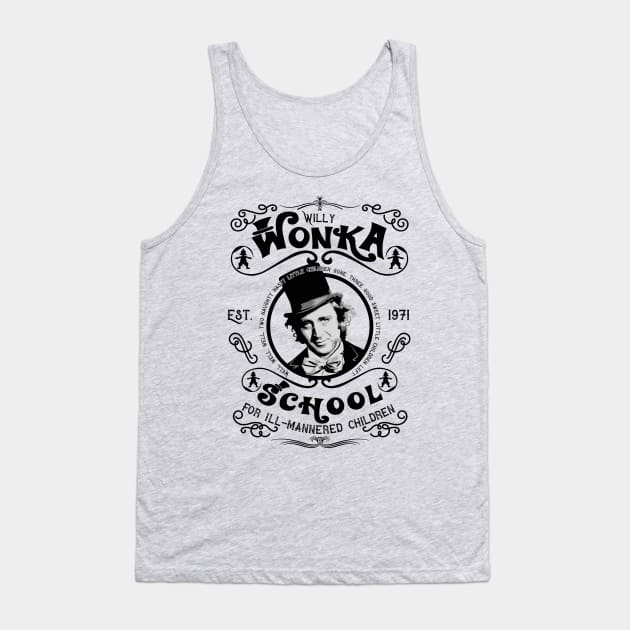 Wonka School for Ill-Mannered Children Tank Top by Alema Art